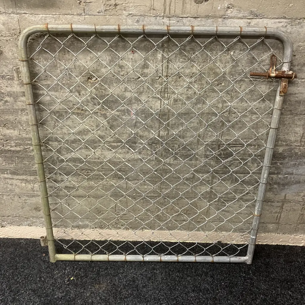 Pipe & Wire Mesh Gate. 99 x 93cm Image 1++