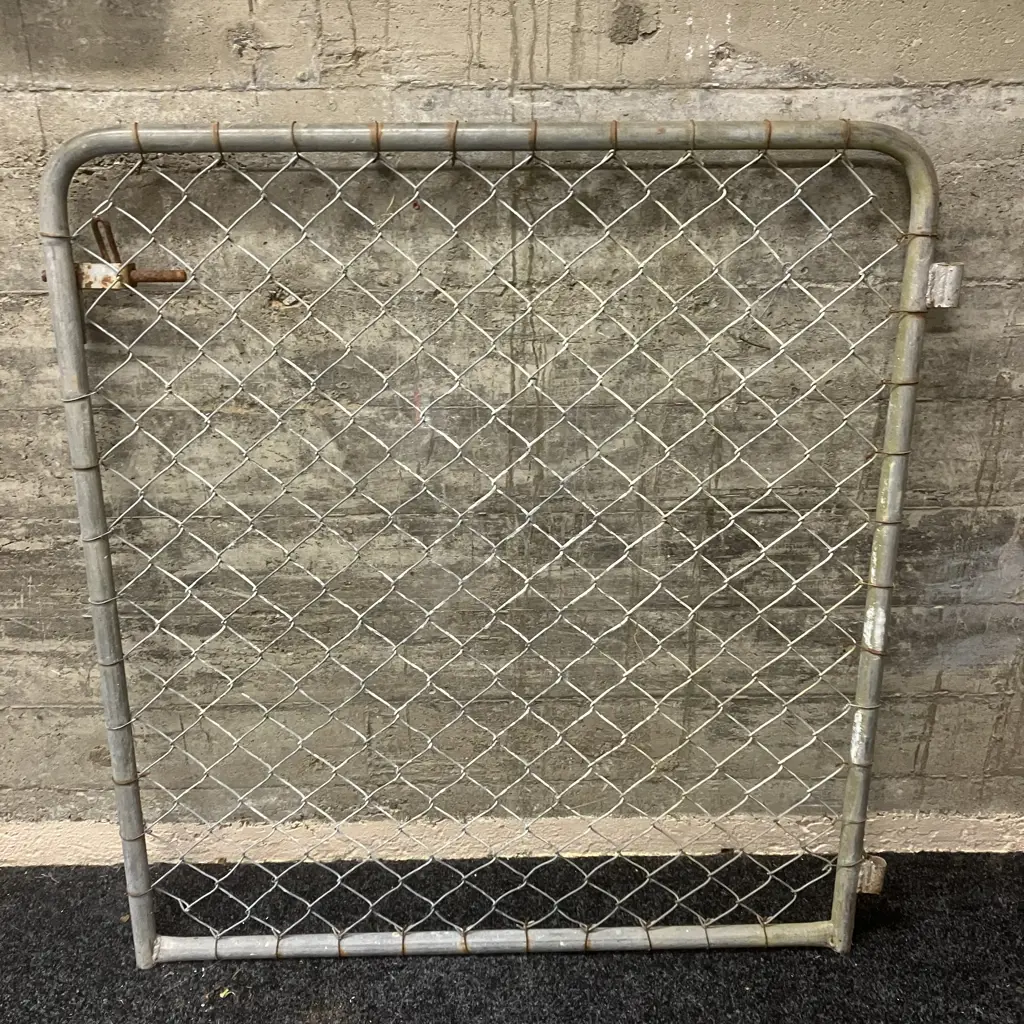 Pipe & Wire Mesh Gate. 99 x 93cm Image 1++