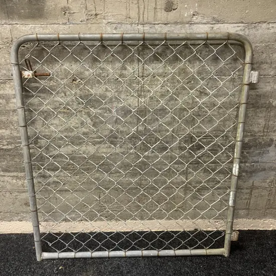 Pipe & Wire Mesh Gate. 99 x 93cm