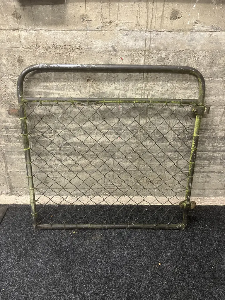 Pipe & Wire Mesh Gate. 89 x 90cm Image 1++