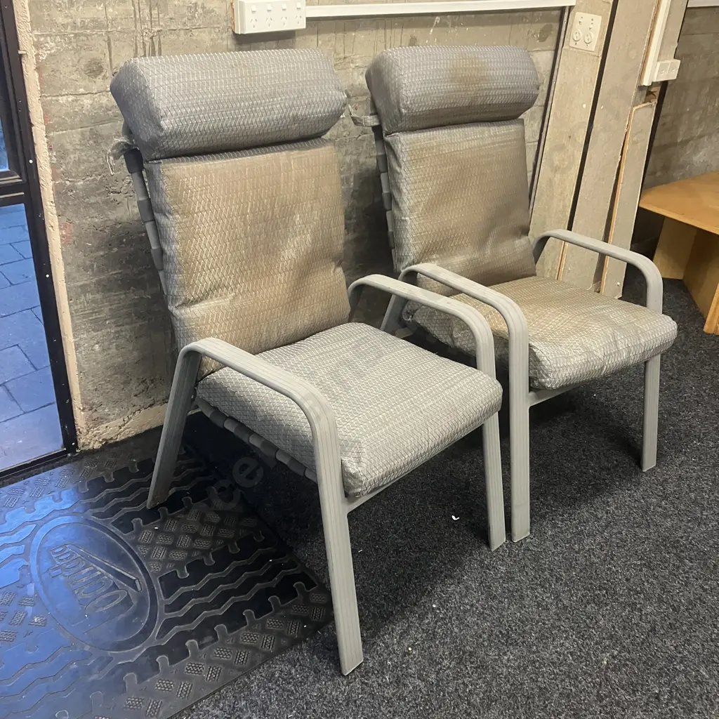 Pair of Outdoor Chairs Image 1++