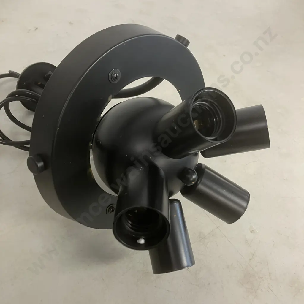 Black 5 Bulb Light Fitting Image 1++