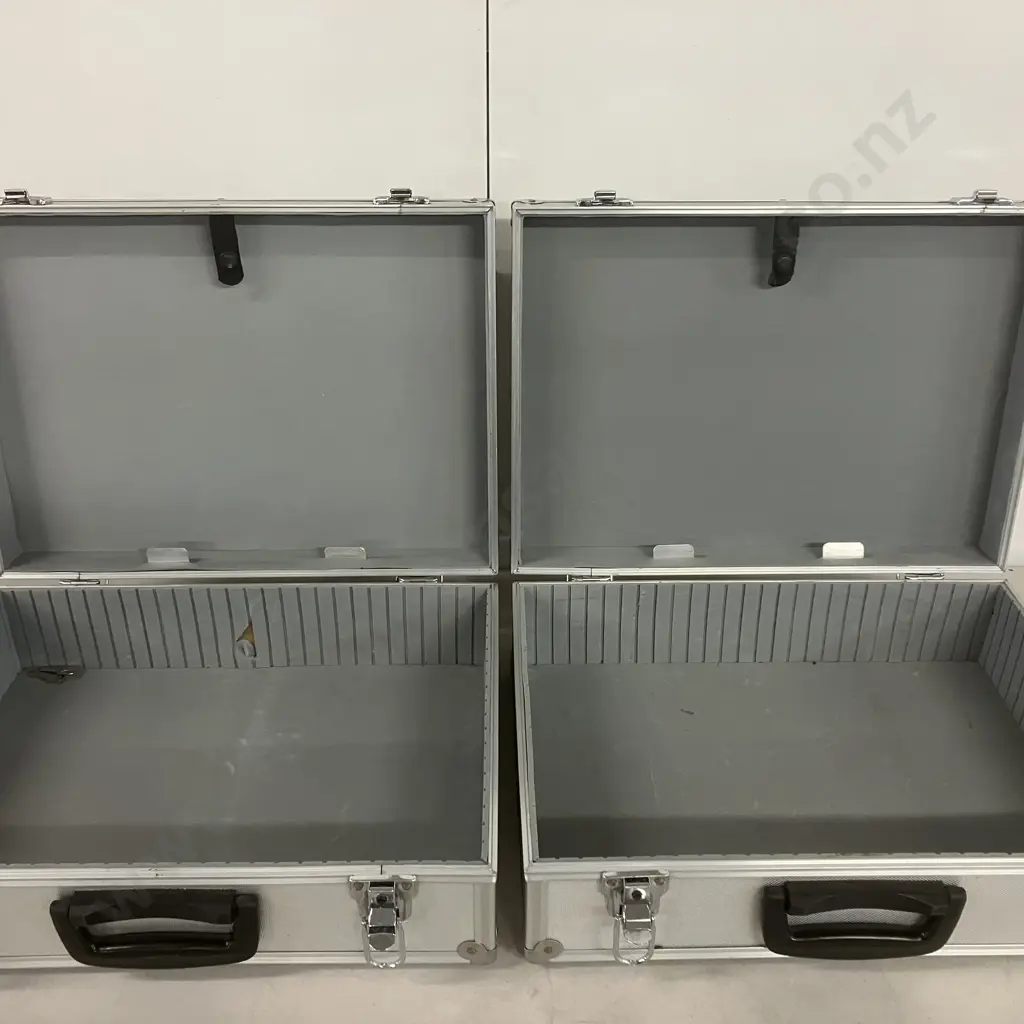 Pair Of Silver Coloured Hardcases Image 1++