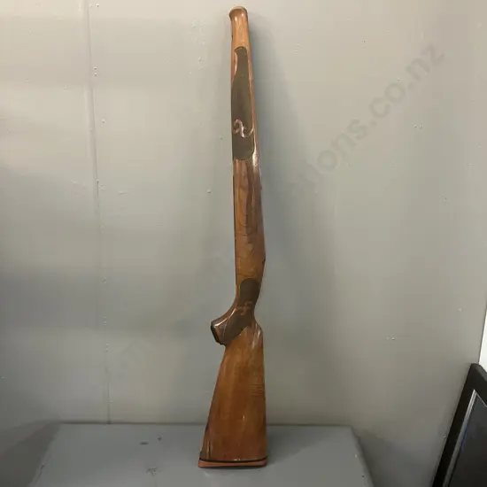 Winchester Factory Carved Wooden Gun Stock. L80cm