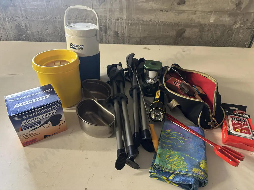 Basecamp Stools, BBQ Items, Coleman Jug Etc Image 1++