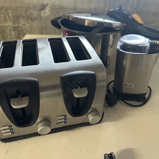 Rapid Express Pressure Cooker, Zone Toaster, Breville Coffee Grinder