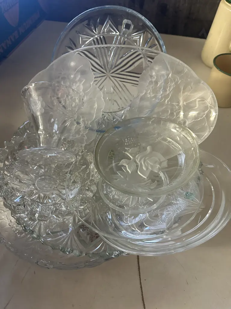 Assorted Vintage Crystal & Glassware Image 1++