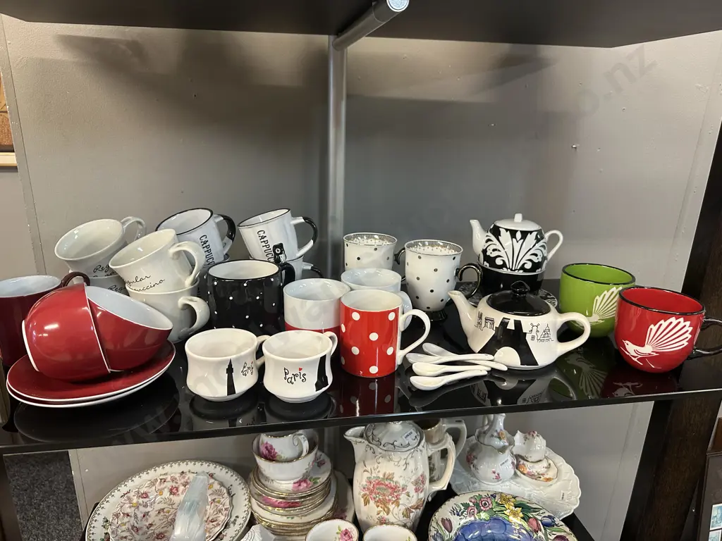 Selection Of Coffee & Teaware Items Including Kate Reed, Pacific NZ Etc Image 1++