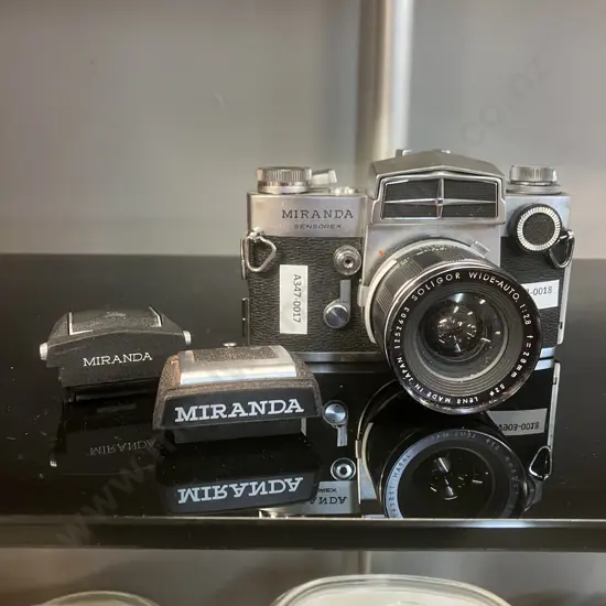 Miranda Sensorex Model C Camera #939498, With Soligor Wide-Auto 1:2.8 f=28mm Lens - 1970 Japan