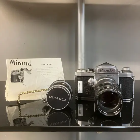 Miranda Model C Camera #602363 With SM 1:3.5 f=13.5 # K8411299 & 1:1.9 f=5cm # K4877078 Lenses & Manual - 1959 Japan