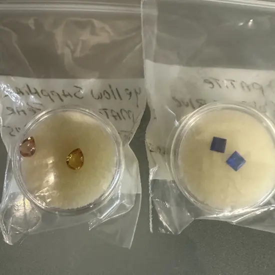 Apatite Colbolt Blue Match Set & Yellow Sapphire Match Set