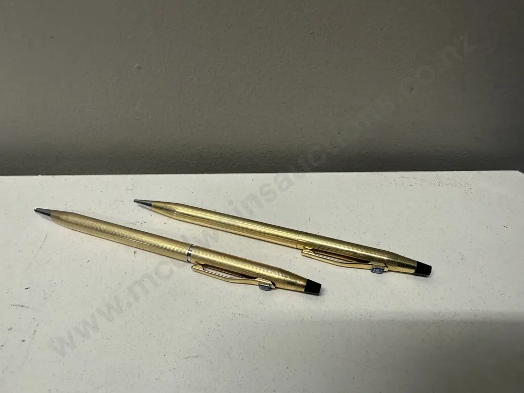 Vintage GM Pens x2 Gold Coloured  Image 1++