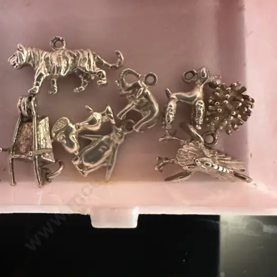 Selection Of Vintage Silver Plated Charms