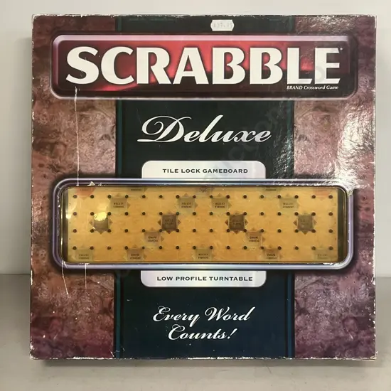 Scrabble Deluxe Tile Lock Gameboard