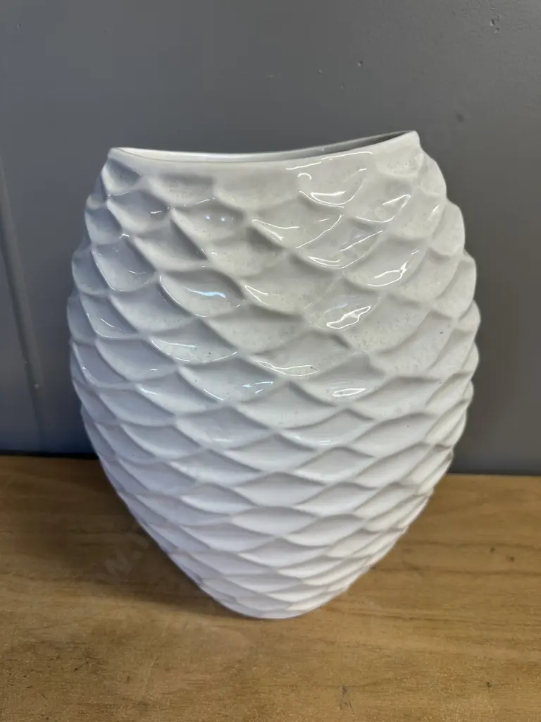 Modernist White Vase H35cm. Image 1++