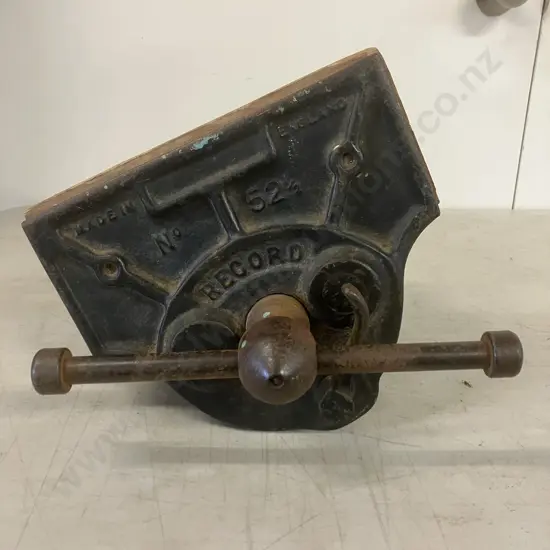 Vintage Record England No: 52 ½ Quick Release Woodworkers Vice
