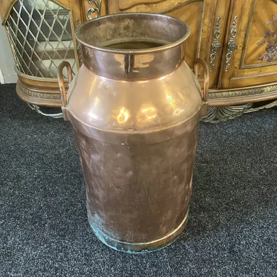 Copper Milk Can. H66cm