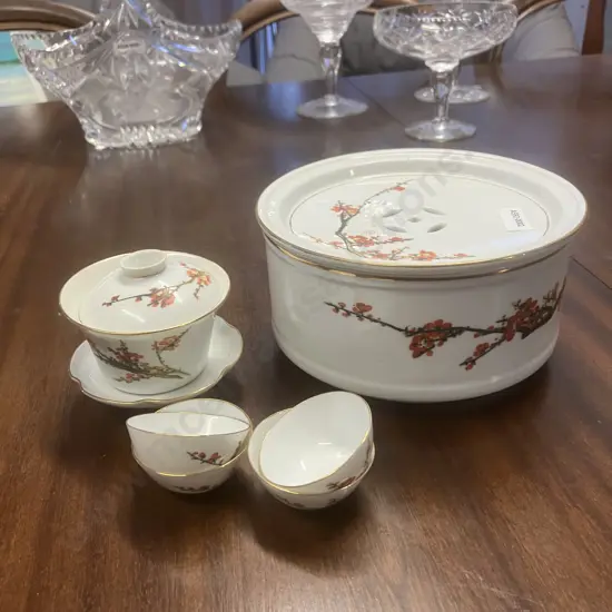 White Porcelain Kung Fu Travel Tea Set