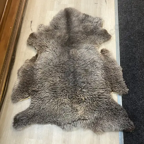 Sheepskin Floor Rug. 120 x 98cm