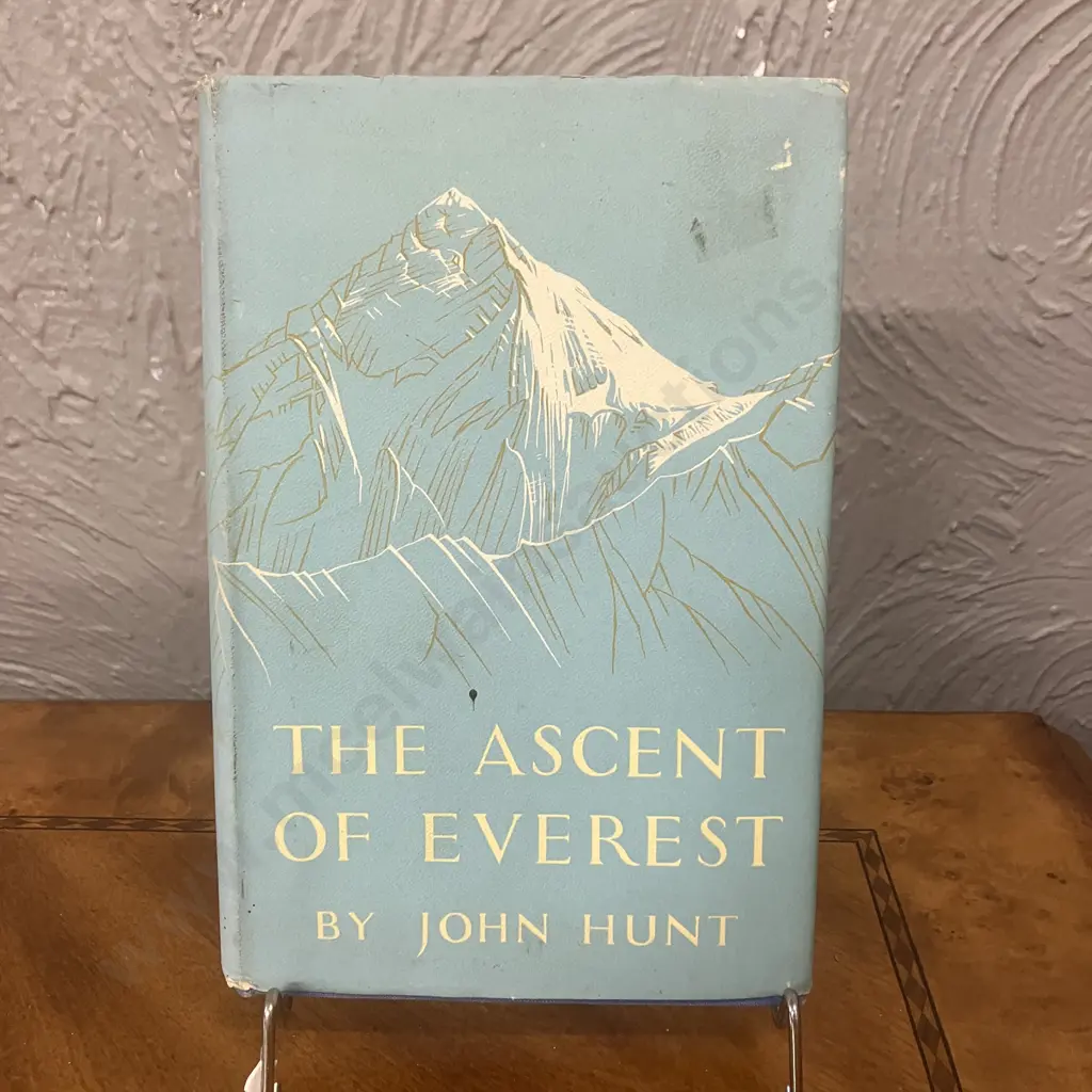 The Ascent of Everest by John Hunt 1953 First UK Edition, Hodder & Stoughton, London, Hard Cover With Dust Jacket Image 1++