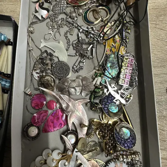 Selection Of Costume Jewellery Including 925