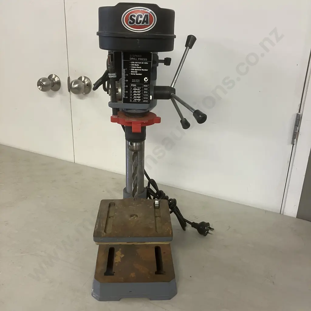 SCA 5-Speed Drill Press Model DP350 - 350W 13mm Chuck (No Chuck Key) Image 1++