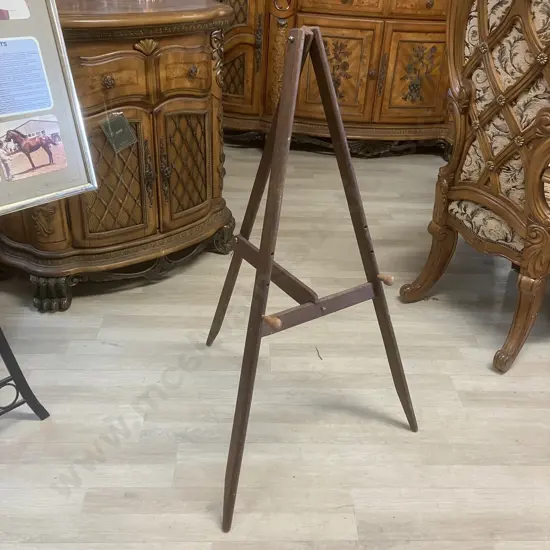 Vintage Wooden Folding Display Easel. 101 x 61cm