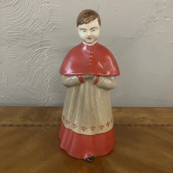 Vintage French L'abbe Francois Revol Choir Boy Decanter. H26cm