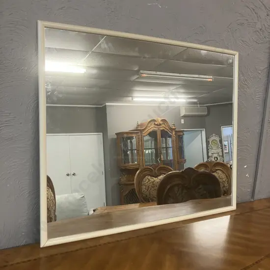 Cream Framed Bathroom Wall Mirror. 75 x 90cm