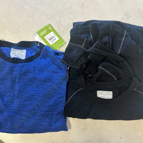 Kathmandu Merino Pro X2 Size XL Surf Blue & Black Colours