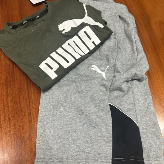 New Puma Modern Sports Shorts Size XL With Essential Tee Size L