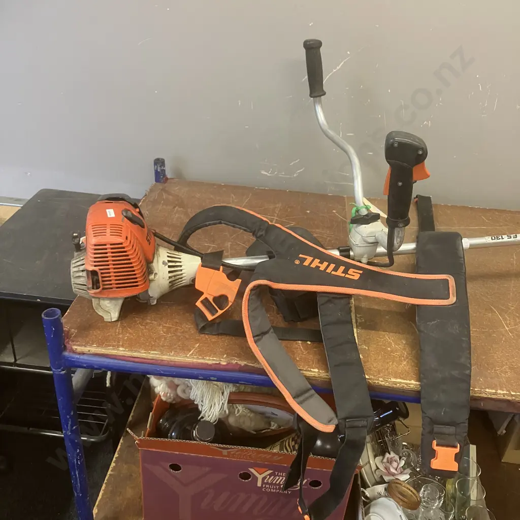Stihl FS130 Petrol Brush Cutter / Weed Eater With Harness Image 1++