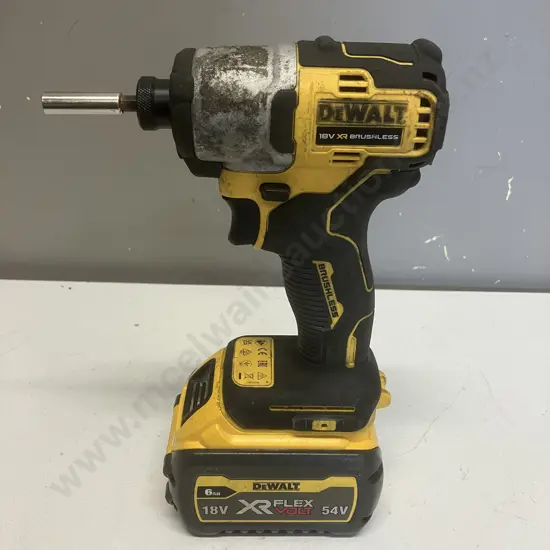 DeWalt DC840 18V XR Brushless Impact Driver & 6.0Ah 18V XRFlexVolt 54V Battery (No Charger)