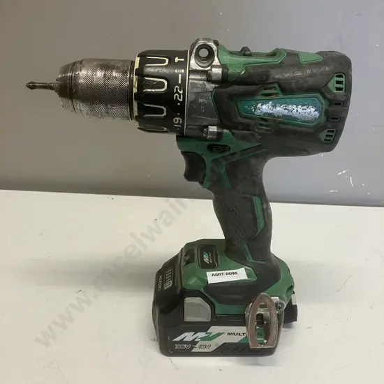 HiKoki 36V Brushless Impact Driver Drill DV36DA & 18V - 36V Multi Volt Battery (No Charger)