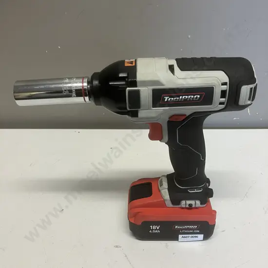 ToolPro 18V Impact Wrench & 4.0Ah Battery (No Charger)