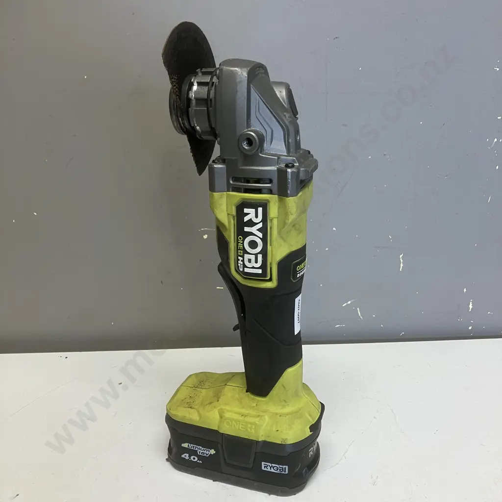 Ryobi 18V One+ HP Brushless Grinder & 4.0Ah Battery (No Charger) Image 1++