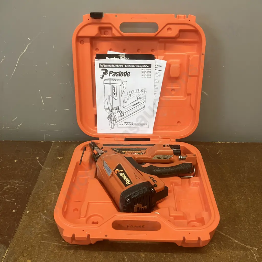 Paslode Nail Gun With Battery (No Charger) In Case Image 1++