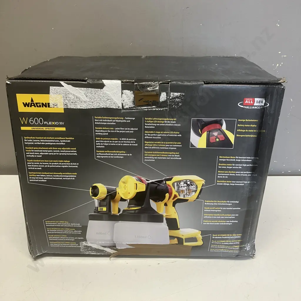 Wagner Universal Sprayer W600 Flexio 18V Image 1++