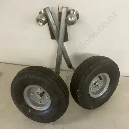 Pair of Adult Bike Sized Training Wheels With 4.10/3.50 - 4 Tyres