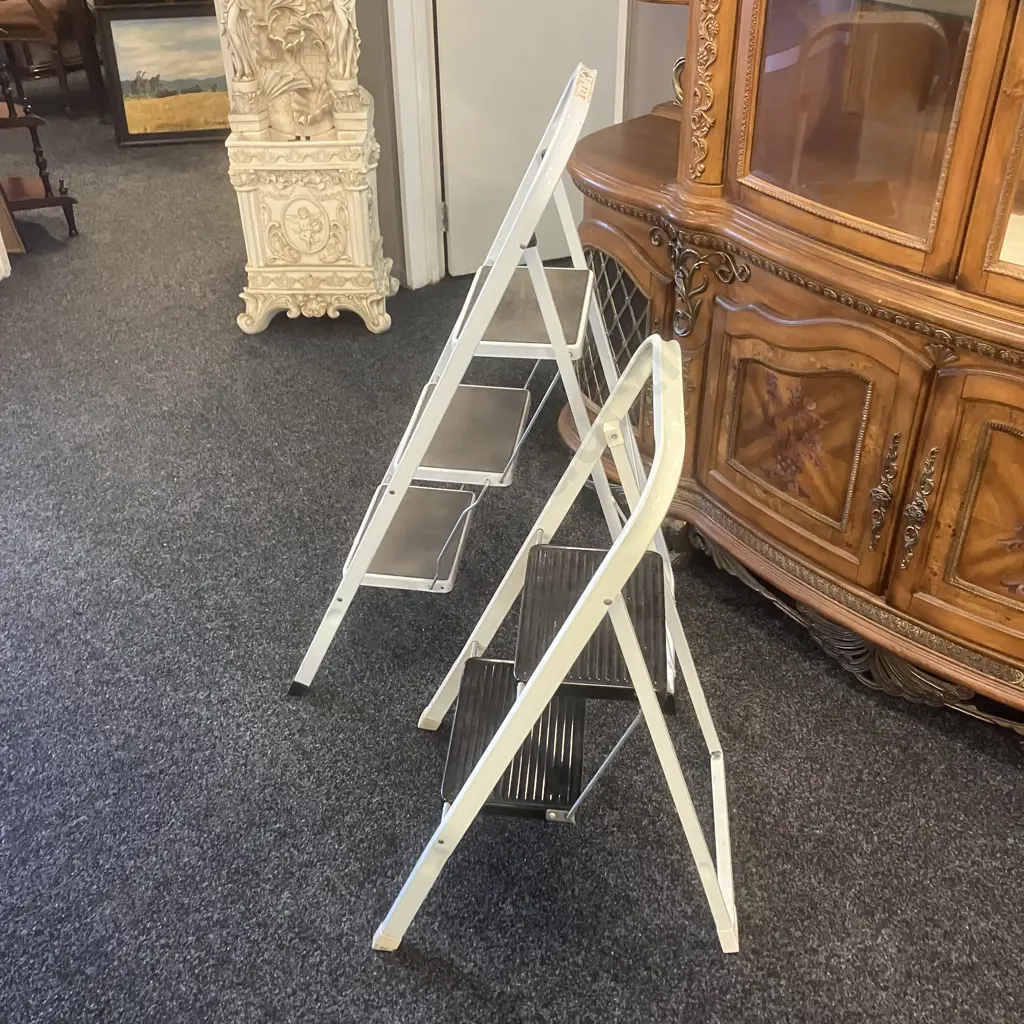 Three & Two Step Folding Step-Stools Image 1++