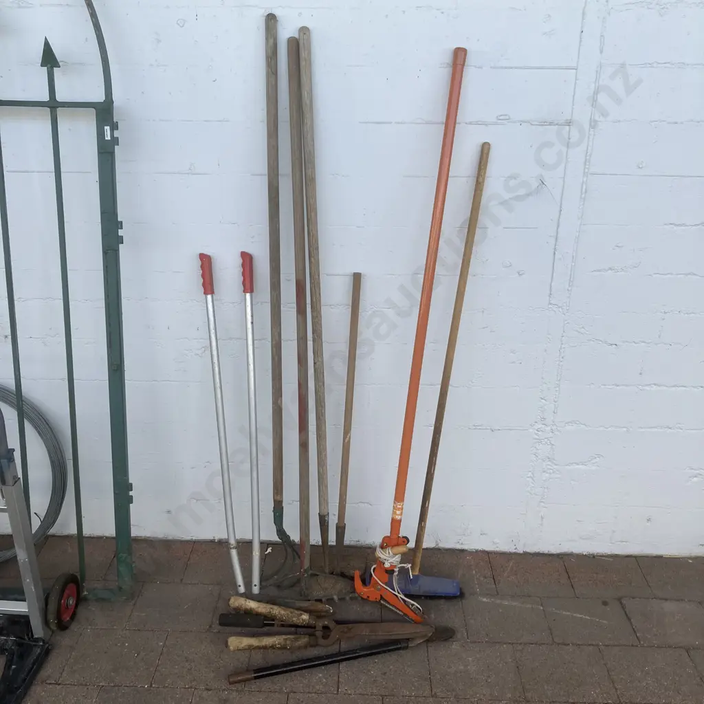 Lot of Garden Tools, Broom Etc Image 1++