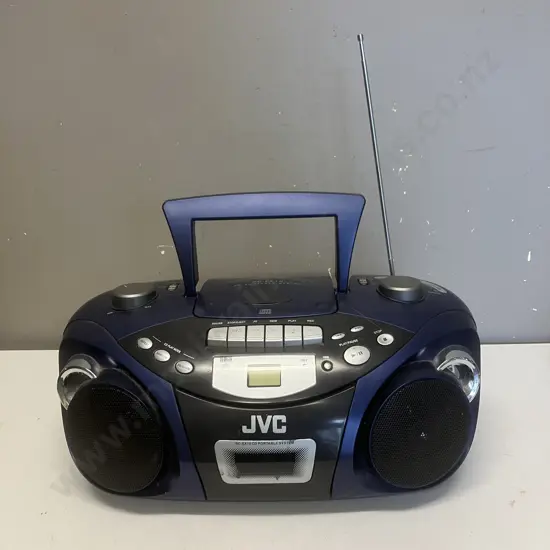 JVC RC-EX10 Boombox CD / FM AM Radio / Stereo Cassette Tape Player Portable Recorder