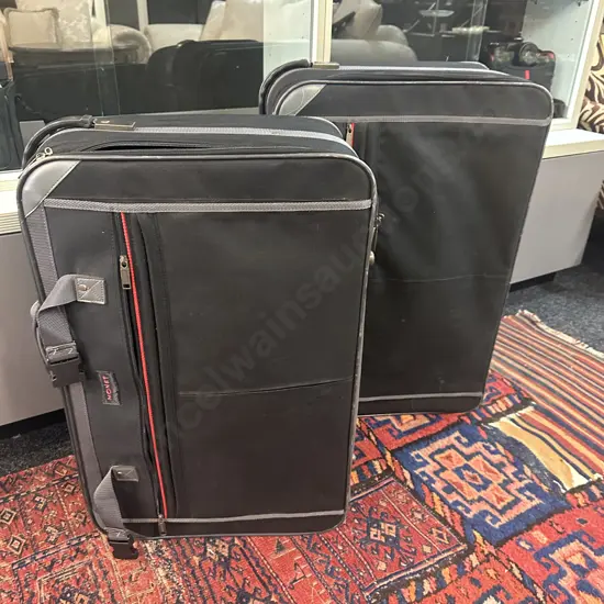 Pair Of Monet Soft Suitcases With Wheels
