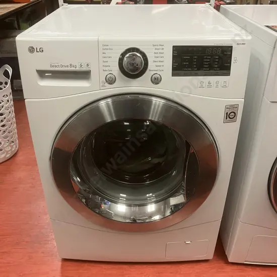 LG 8kg Front Loader Washing Machine WD1408NPW with TurboClean® & 6 Motion Direct Drive