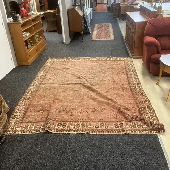 Vintage Persian Rug. 212 x 284cm (Worn & Marked)