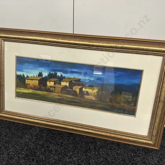 Wayne Sinclair "Village - Provence" Framed 52 x 92cm