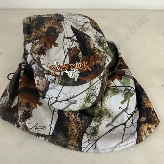 Scentlok Camouflage Cap With Neck Cover