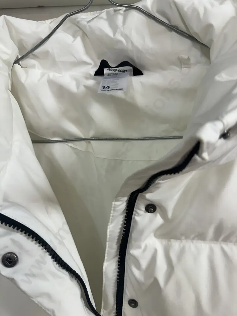 White Anko Size 14 Puffer Jacket Image 1++