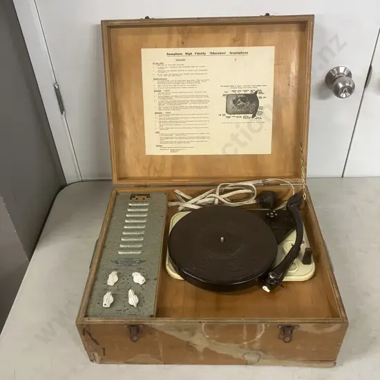 Vintage Sonophone High Fidelity 'Education' Gramophone (As Found)