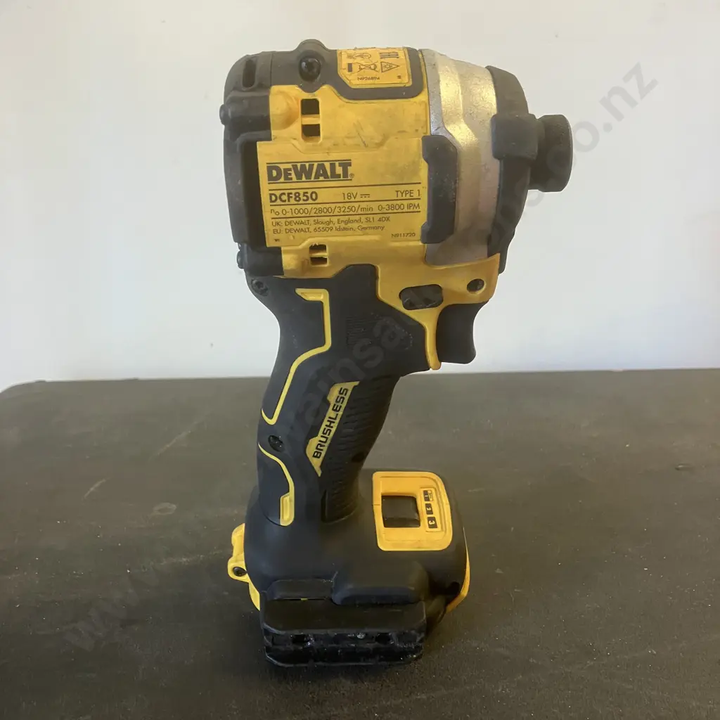 DeWalt DCF850 18V XR Li-ion Cordless Brushless 3-Speed Compact Impact Driver - Skin Only Image 1++